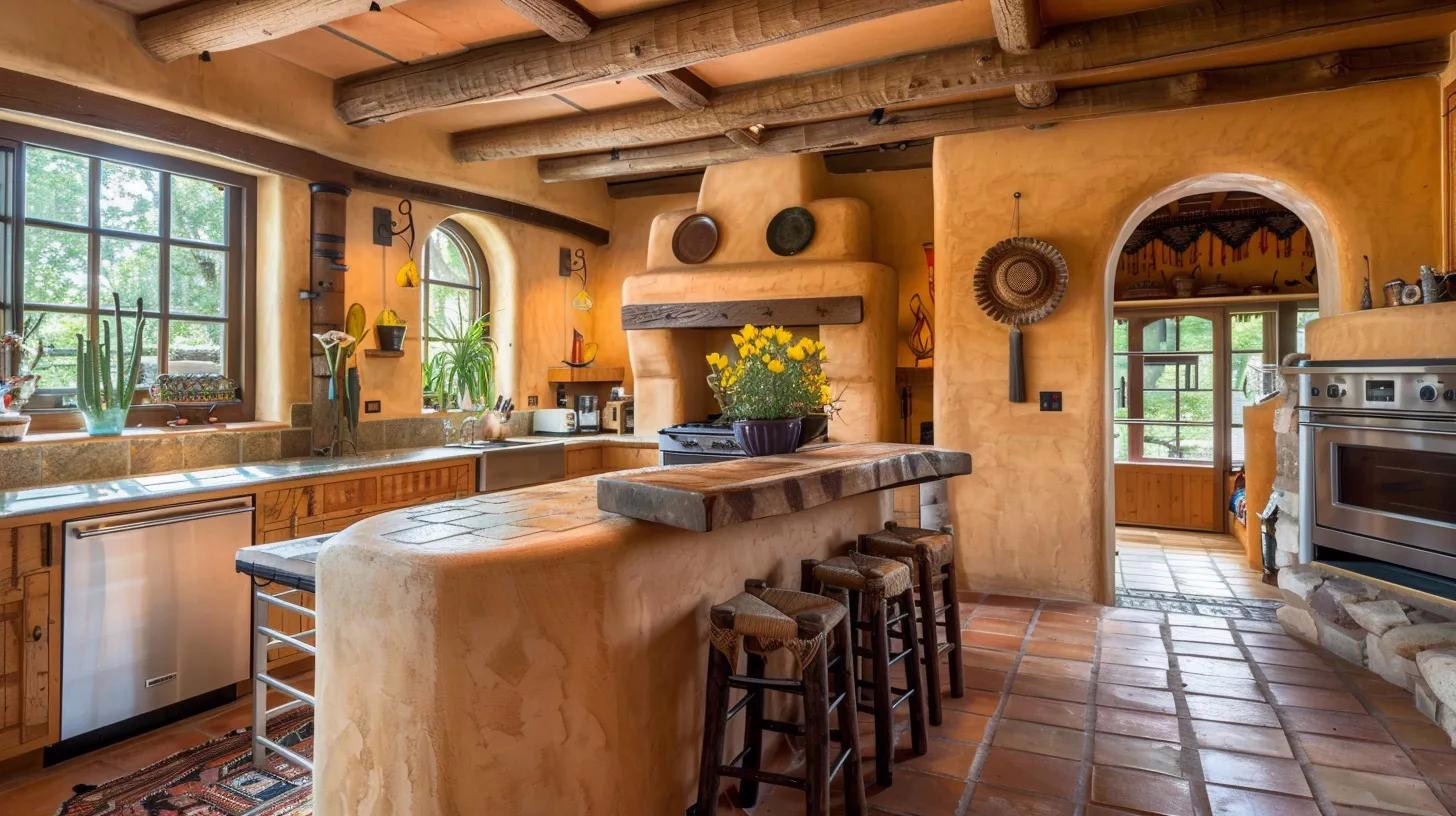 modern adobe kitchen